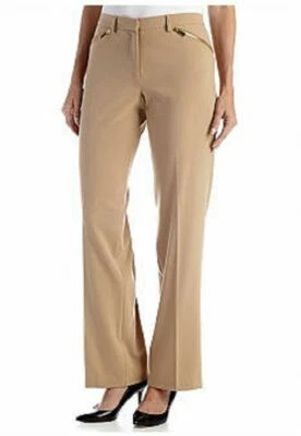 NEW RUBY RD BEIGE BLACK TROUSER CAREER PANTS SIZE 14 SIZE 16 SIZE 18 - Image 1 of 3