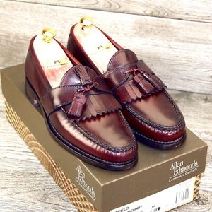 * NIB * $325 Allen Edmonds ENFIELD 10 C (also fits 9.5 E ) Burgundy * new Trees - Imagen 1 de 13