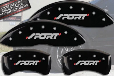 Черный передний задний болт крышки тормозного суппорта MGP 2011-2019 Ford Explorer «Sport» HD - Изображение 1 из 4