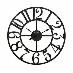 Bulova C4821 Gabriel Wall Clock 36 Inches , Rustic Black - Picture 1 of 2