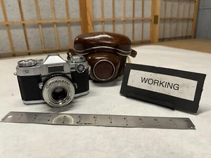 Zeiss Ikon Contaflex Super analoge Spiegelreflexkamera 35 mm mit Objektiv 50 mm Tessar f/2,8 FUNKTIONIERT - Bild 1 von 13