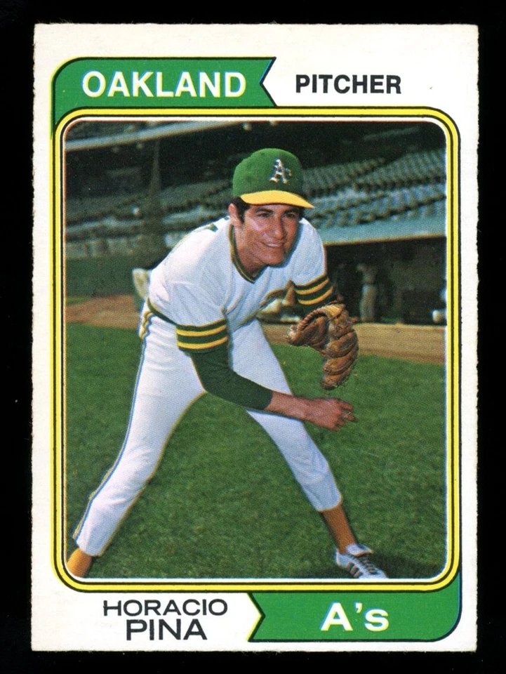 1974 TOPPS OPC O PEE CHEE BASEBALL 516 Horacio Pina EX-NM Oakland Athletics Card - Image 1 of 2