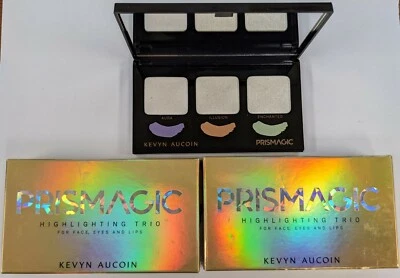 LOT OF 2 KEVYN AUCOIN PRISMAGIC HIGHLIGHTING TRIO FOR FACE, EYES & LIPS **NIB** - Image 1 of 4