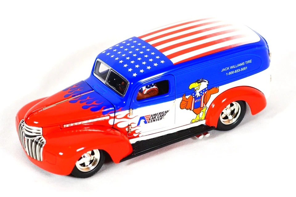 Liberty Classics 1941 Chevy Jack Williams Neumáticos Patriótico Diecast Hot Rod RARO Foto 1 de 4