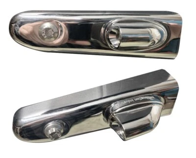 Micron 3 in 1 LED RED mini turn signals Harley Dyna Sportster Softail | Chrome - Image 1 of 4