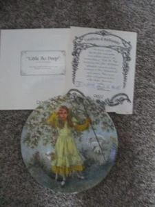 Little Bo Peep Mother Goose 1983 Reco Sammelteller John McClelland mit Box - Bild 1 von 4