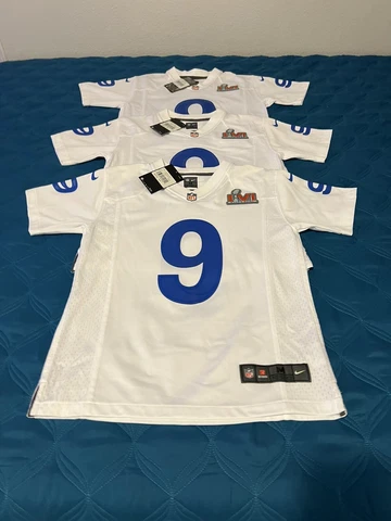 Youth Los Angeles Rams Nike Mathew Stafford SBLVI Jersey Youth Large Brand New Cover