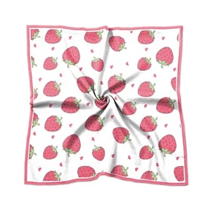 Silk Feeling Scarf 27.5 Inches Large Square Satin Head Hair Wrap Sleeping Fas... - Picture 1 of 7