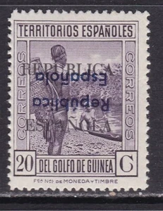 1933 - España - Guinea - Edifil 243Jhi - Dos sobrecargas - Negro y Azul - MNH - Imagen 1 de 2