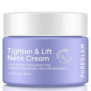 Crema reafirmante de cuello PureGlam: crema hidratante antienvejecimiento tensora y liftante 50 ml - Imagen 1 de 6