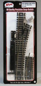 ATLAS HO CODE 100 RIGHT MANUAL SNAP SWITCH MACHINE train track turnout ATL861 - Picture 1 of 4