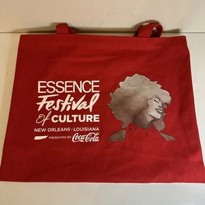 Coca-Cola Canvas Bag Purse Beach Bag Shoulder Carry All Essence Festival LA - Picture 1 of 2