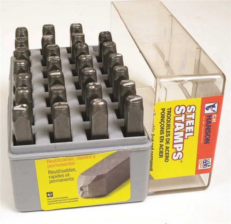 NEW CH HANSON 20200 USA MADE  1/8" STEEL  LETTERS STAMP MARKING SET NEW 5499371 - Image 1 of 1