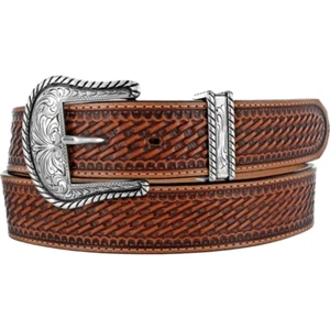 Justin Mens Basketweave Bronco Belt C12264 - Picture 1 of 9