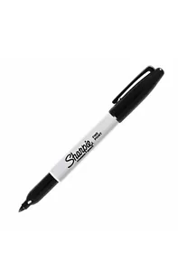 Sharpie Permanent Ink Marker Pen, Fine Point, Original Sharpie - Black - Picture 1 of 2
