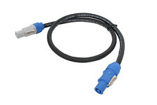 Elite Core 12 Gauge 3 ft PowerCon Cable Connectors A Blue to B Gray