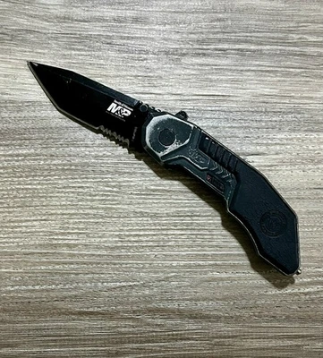 Navaja de Bolsillo Plegable Asistida Smith & Wesson M&P Policía Militar Linerlock A/O Foto 1 de 4