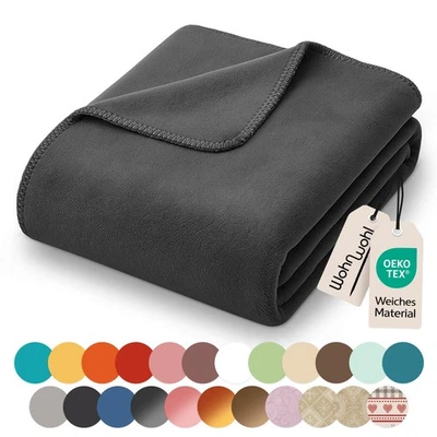 Wohndecke Kuscheldecke 150x200 cm Flauschige Tagesdecke Sofadecke Couchdecke XXL - Bild 1 von 4