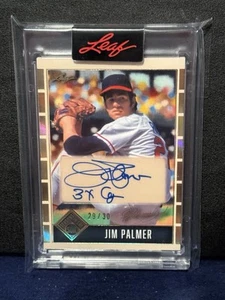 Jim Palmer 2025 Leaf Seasons In The Sun personalizado automático 29/30 Baltimore Salón de la fama - Imagen 1 de 1