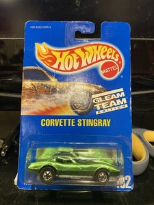RARE 1992 Hot Wheels #192 "Gleam Team Edition" Corvette Stingray, Green - RARE - Picture 1 of 10