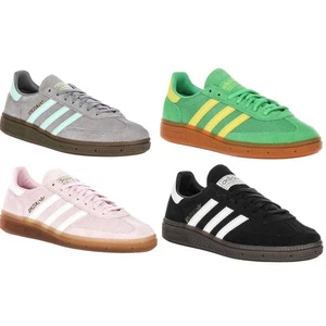 Adidas Handball Spezial Outsole Suede Youth Girls Sneaker Pink White UK 3 - 7 - Picture 1 of 25