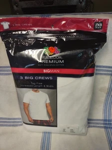 Fruit Of The Loom Premium 2XB (50-52") 3 Big Crews NWT (sealed) - Imagen 1 de 3