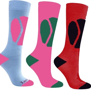 3 Pairs Ladies Long Hose Cashmere-Like Ski Socks, Size UK 3 - 7 / Europe 36 - 40 - Picture 1 of 10
