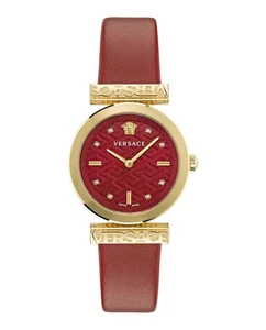 Reloj de moda Versace Regalia para mujer IP oro amarillo 34 mm con correa - Imagen 1 de 5