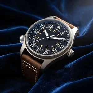 Lightweight Titanium Tandorio Black Dial Miyota 8215 PT5000 Automatic Mens Watch - Picture 1 of 12