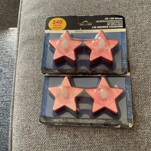 Lumlnessence 4 LED Metallic Star Tea lights 120 Hour New - Picture 1 of 2