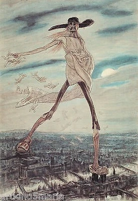 FELICIEN ROPS SATAN SOWING TARES SYMBOLISM ART GICLEE PRINT FINE CANVAS - Image 1 of 1