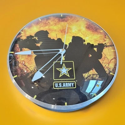 U.S.Army Silhouette Round Pam Clock - Image 1 of 4