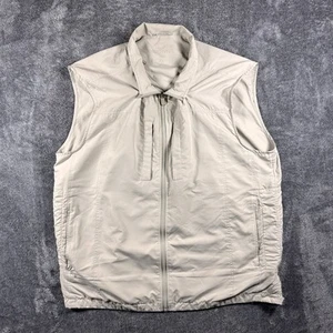 SCOTTeVEST Vest Mens XL Beige Travel Pockets Travel Pickpocket Proof Full Zip - Picture 1 of 20