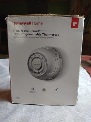 Termostato redondo no programable Honeywell Home CT87N para calefacción refrigeración Foto 1 de 4