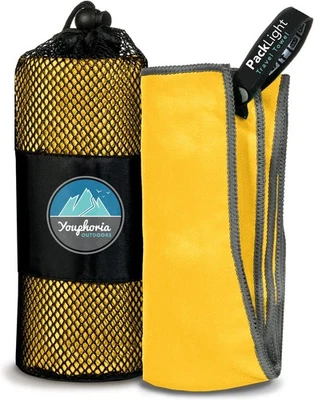 Youphoria Toalla de Viaje de Microfibra Secado Rápido Ligera - Toalla de Secado Rápido para... Foto 1 de 4