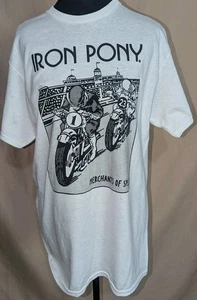 Iron Pony T-Shirt Ohio Motor Sports Motorcycles Herren Gr. M weiß Rundhals - Bild 1 von 3