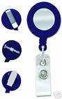 Badge Reels (Round Solid Opaque Plastic Clip-On)