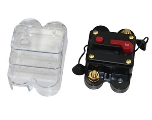 Interruptor de circuito en línea de audio para automóvil 80A impermeable para protección de 12-48V CB01C-80A - Imagen 1 de 5