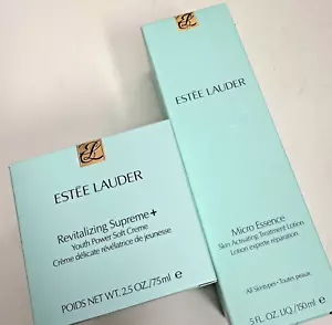 ESTEE LAUDER REVITALIZING SUPREME + YOUTH POWER SOFT CREME 2,5 OZ & MICRO ESSENCE - Bild 1 von 2