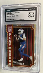 2023 Donruss Elite Josh Allen Playmakers CGC 8.5 - Picture 1 of 2