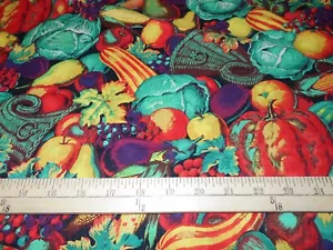 28" Garden Bounty Fall Harvest Fabric - Picture 1 of 1