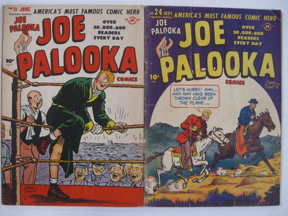 Joe Palooka #21 FN 24 VG 27 VG/F (Powell en 21-27) #80 FN- Guía $97 Foto 1 de 2