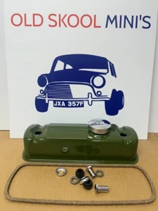 CLASSIC MINI MOWOG GREEN ROCKER COVER KIT INC. CHROME CAP, FITTINGS & GASKET RC2 - Picture 1 of 2