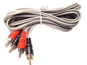 Cable de conexión de audio doble 10' enchufes RCA estándar 4H2-112 2 piezas - Imagen 1 de 1