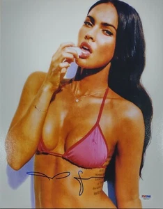 HOT BIKINI POSE Megan Fox Signed Autographed 11x14 Photo PSA IN THE PRESENCE COA - Picture 1 of 2