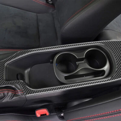 Carbon Fiber Watecup Panel Trim Cover For Toyota 86 Subaru BRZ 2017-2020 LHD - Imagem 1 de 4