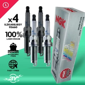 4PC Genuine Spark Plug For Honda 2018 95660 LASER IRIDIUM ILZKAR8J8SY JP - Picture 1 of 4