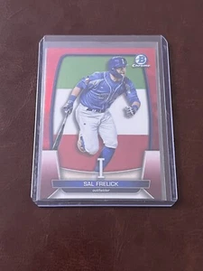2023 Bowman Chrome Sal Frelick World Baseball Classic RED 1 /5 Italy Brewers WBC - Picture 1 of 2