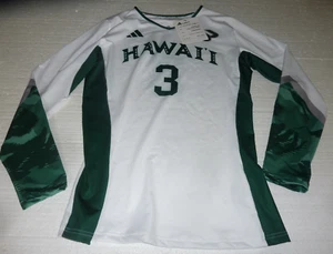 NWT Adidas Hawaii Warriors Volleyball Jersey #3 Rainbow Long Sleeve Womens M - Picture 1 of 4