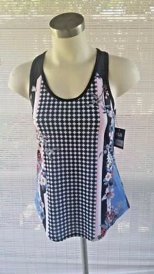 Nueva Camisa FILA Deportiva Ejercicio Floral Sin Mangas Camiseta sin Mangas espalda de carrera para Mujer XS Foto 1 de 4